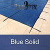18 x 36 Rectangle with 4 x 8 Center End Steps Emperor Solid Blue Safety Pool Cover with AquaDuc Drain 20 Year Item #PT-IG-200610