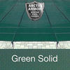 20 x 40 Rectangle with 4 x 8 Left Steps Arctic Armor Ultra-Light Solid Pool Cover in Green 20 Year Item #WS2193G