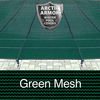 20 x 40 Rectangle with 4 x 8 Center End Steps Arctic Armor Standard Mesh Pool Cover in Green 12 Year Item #WS395G
