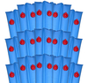 1' x 8' Double Chamber Blue Water Tube Heavy Duty Pack of 15 Item #WTB-70-1003-15