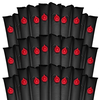 1' x 8' Double Chamber Black Water Tube Heavy Duty Pack of 15 Item #WTB-70-1012-15