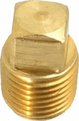 Plug Heater 1/8" NPT Brass with Sq Nut Head  - Item .125PLUG