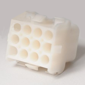 Amp Receptacle 12 Pin Female Matrix Plastic White - Item 1-480709
