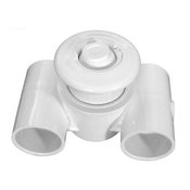 Jet Assembly Hydro-Jet (Extnd Wall Fitting) 1.5" S Air x 1.5" S - Item 10-5300-White