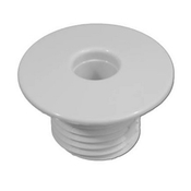 Air Injector Wall Fitting Slotted 7/16" ID x 1-1/2" OD White - Item 10210-White