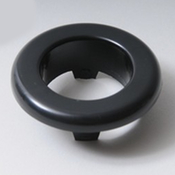 Escutcheon Smooth Face Poly Deluxe Roto Black - Item 218-6141