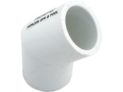 Fitting PVC 45" Degree Ell LASCO 1S x 1S - Item 417-010