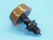 Air Button Herga Mushroom 3/4" H 2-1/4" F 2-1/8" L Brown - Item 6433-BRN