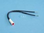 Indicator Light Neon Red 125" /2" 5" 0V 3/8" OD Wires Un-Terminated - Item 6500-2