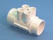 Manifold PVC Waterway 2S x 2Spg x (4) 1/2" S Ports - Item 672-4250