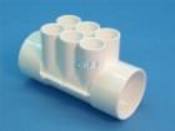 Manifold PVC Waterway 2S x 2S x (6" ) 3/4" S Ports  - Item 672-4270