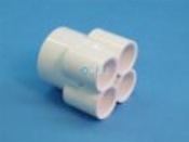 Manifold PVC Waterway 1.5" S x (4) 3/4" S Ports - Item 672-4670