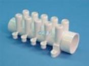 Manifold PVC Waterway (ShurGrip) 1.5" Sx1.5" Spg x (10) 3/4" SB - Item 672-4680