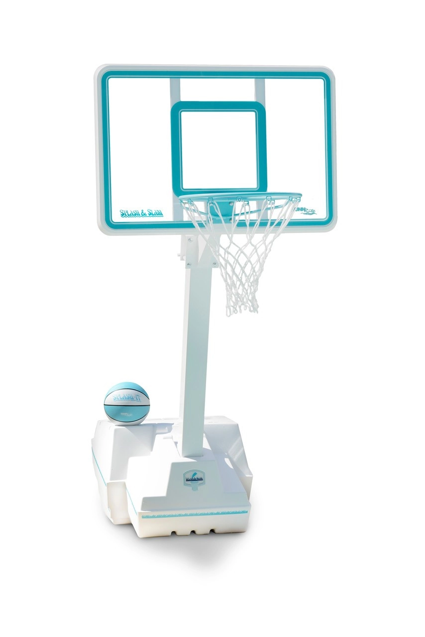 DunnRite Splash & Slam Clear Portable Pool Basketball Game Set - Item B1000C