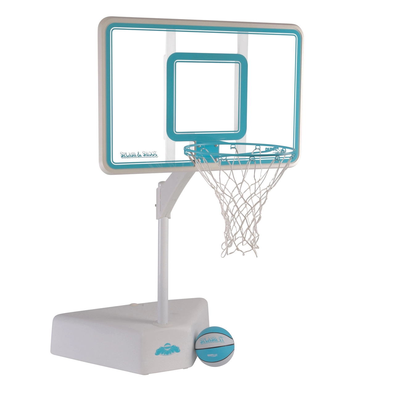 DunnRite Splash & Shoot Clear Portable Pool Basketball Game Set - Item B6000C
