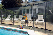 Baby-Loc Removable Child Safety Fencing 4' Tall x 10' Long Section with Aluminum ... - Item BABY-LOC-48-A-10