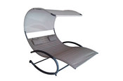 Vivere Double Chaise Rocker - Sienna - Item CHAISERK2-SA