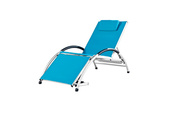 Vivere Dockside Aluminum Sun Lounger - True Turquoise - Item DKDSUN-TT