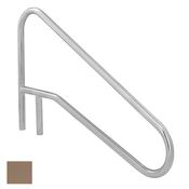 S.R. Smith Sloped Braced Safety Hand and Stair Rail with Sealed Steel - Taupe - Item DMS-102A-VT