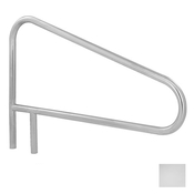 S.R. Smith Straight Braced Safety Hand and Stair Rail - Polished Steel - Item DMS-103A