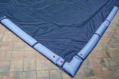 14 x 28 Inground Winter Pool Cover 10 Year Blue/Black Rectangle - Item GPC-70-9152