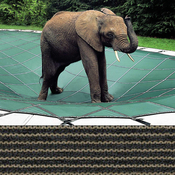 Loop-Loc - 16 x 34 + 4 x 8 Tan Mesh Rectangle w/ Flush Left Step Safety Cover ... - Item LLM2631 Loop-Loc - 16 x 34 + 4 x 8 Tan Mesh Rectangle w/ Flush Left Step Safety Cover ... - Item LLM2631