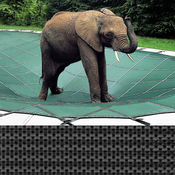 Loop-Loc - 18 x 42 Gray Mesh Rectangle Safety Cover for Inground Pools - Item LLM3562 Loop-Loc - 18 x 42 Gray Mesh Rectangle Safety Cover for Inground Pools - Item LLM3562