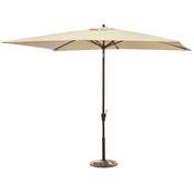 Adriatic 6.5 ft. x 10 ft. Rectangular Olefin Market Umbrella in Champagne - Item NU5433CH