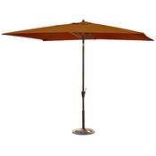 Adriatic 6.5 ft. x 10 ft. Rectangular Olefin Market Umbrella in Terra Cotta - Item NU5433TC