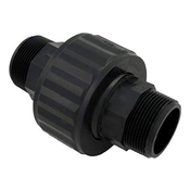 Union Assembly Double Male End 1-1/2" MPt Black - Item SP-1480-BLK