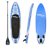 Dunnrite Inflatable SUP - Blue with White Stripes - Item SUP1