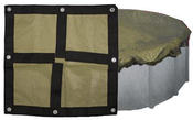 33 Round Above Ground Winter Pool Cover 20 Year Black/Tan - Item WC-AG-100006