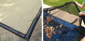 18 x 36 Inground Winter Pool Cover plus Leaf Guard 20 Year Black/Tan Rectangle - Item WC-IG-101005-LG
