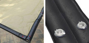 20 x 40 Inground Winter Pool Cover plus 16 Black Water Tubes 20 Year Black/Tan ... - Item WC-IG-101006-WT