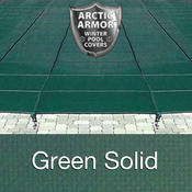16 x 32 Rectangle Arctic Armor Ultra-Light Solid Pool Cover in Green 20 Year - Item WS2062G