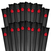 1' x 8' Double Chamber Black Water Tube Standard Duty Pack of 10 - Item WTB-70-1010-10