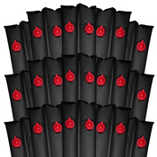 1' x 8' Double Chamber Black Water Tube Heavy Duty Pack of 15 - Item WTB-70-1012-15