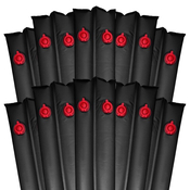 1' x 10' Double Chamber Black Water Tube Heavy Duty Pack of 10 - Item WTB-70-1014-10