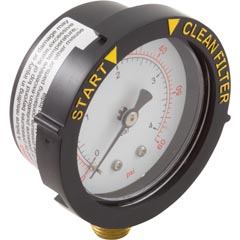 Pressure Gauge,Pentair,1/4"mpt,0-60psi,Bottom Mount,Adj Face - Item 17-102-2129