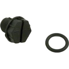 Drain Plug, Waterway HiFlo, 3/8", with O-Ring - Item 35-270-2083