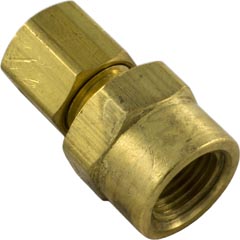 Compression Fitting, 1/8" x 3/16" Tube, Brass - Item 47-439-1265