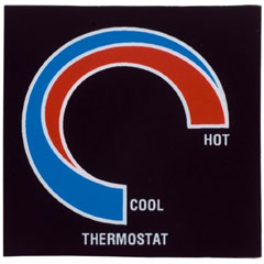 Thermostat Label, Therm Products - Item 47-555-1135
