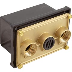 Light Junction Box, Pentair, (3) 1/2" Ports, Brass Base Item #57-102-1020