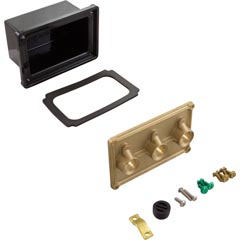 Light Junction Box, Pentair, (3) 1/2" Ports, Brass Base Item #57-102-1020