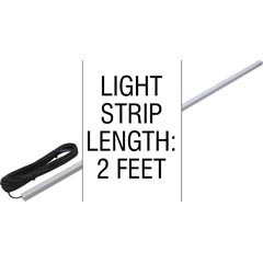 Light Strip, PAL LED, 2ft, w/Diffuser Lens, 65ft Cord - Item 57-330-2102