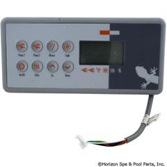Topside, Gecko TSC-8/K 8, 8 Button, 2 Pump, Large Rec, LCD - Item 58-337-1568
