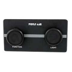 Air Button Panel,PAT,1-5/16"hs,2 Btn,6-1/2" x 3-3/8",Black - Item 59-369-1175