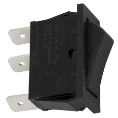 Rocker Switch SPDT,16A, 115v, small size - Item 60-555-1614