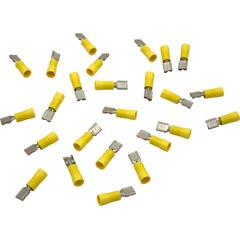 Disconnect, Female, 25 Pack, 12-10AWG, .250 Tab, Yellow Item #60-555-1769