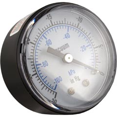 Vacuum Gauge, Pentair Vac-Mate Skimmer, 0-30psi, Back Mount - Item 87-110-2023